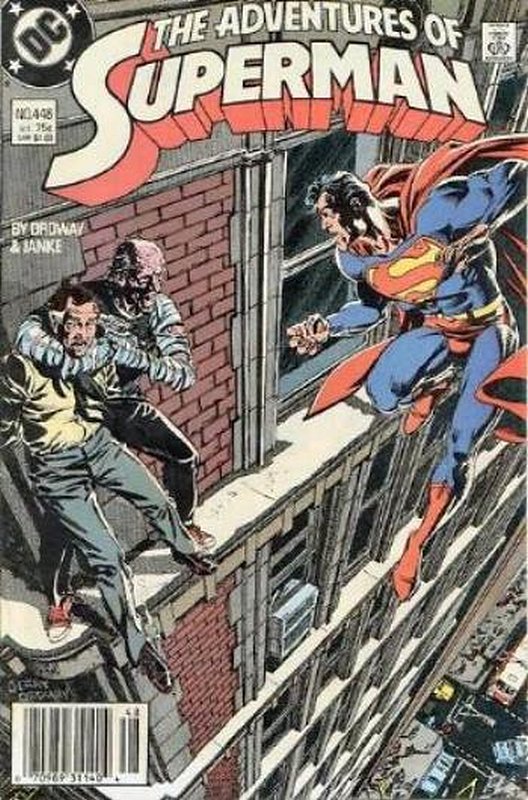 Cover of Adventures of Superman (Vol 1) #448. One of 250,000 Vintage American Comics on sale from Krypton!