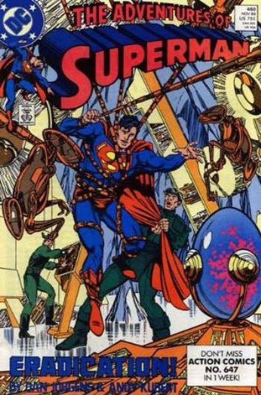 Cover of Adventures of Superman (Vol 1) #460. One of 250,000 Vintage American Comics on sale from Krypton!