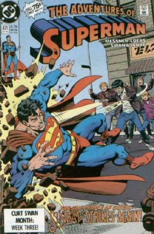Cover of Adventures of Superman (Vol 1) #471. One of 250,000 Vintage American Comics on sale from Krypton!