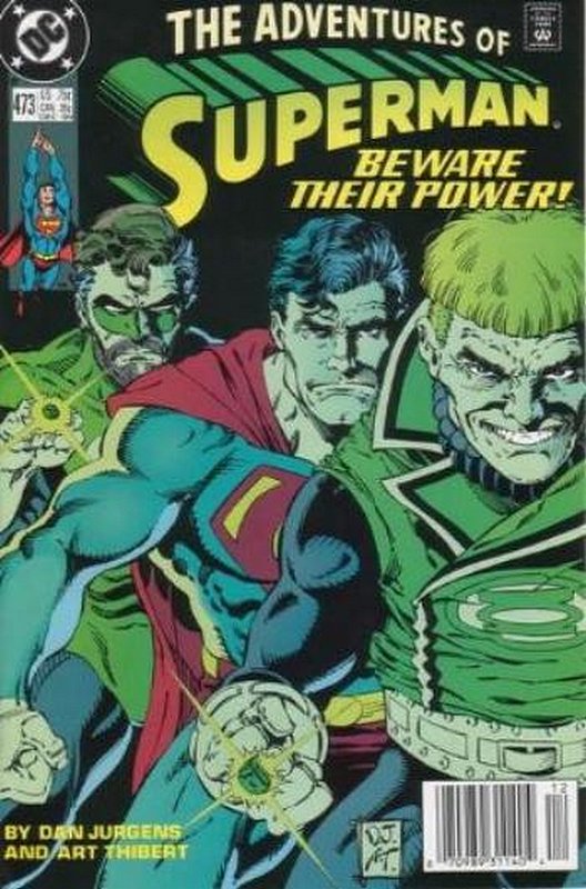 Cover of Adventures of Superman (Vol 1) #473. One of 250,000 Vintage American Comics on sale from Krypton!