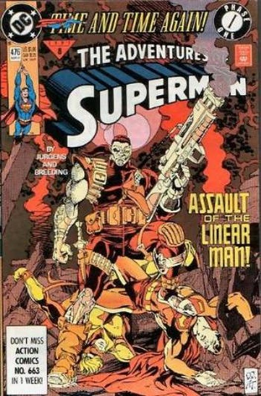 Cover of Adventures of Superman (Vol 1) #476. One of 250,000 Vintage American Comics on sale from Krypton!