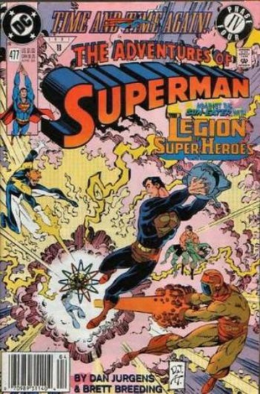 Cover of Adventures of Superman (Vol 1) #477. One of 250,000 Vintage American Comics on sale from Krypton!