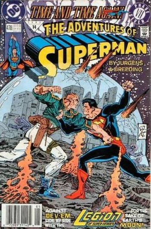 Cover of Adventures of Superman (Vol 1) #478. One of 250,000 Vintage American Comics on sale from Krypton!