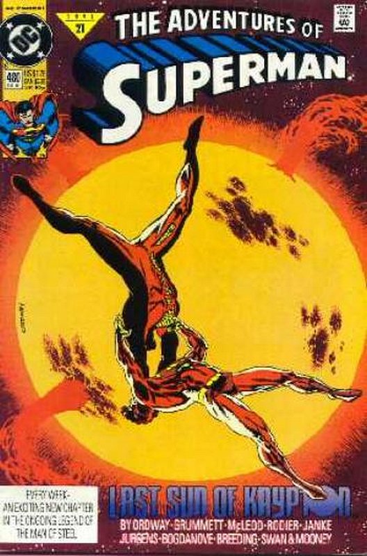 Cover of Adventures of Superman (Vol 1) #480. One of 250,000 Vintage American Comics on sale from Krypton!