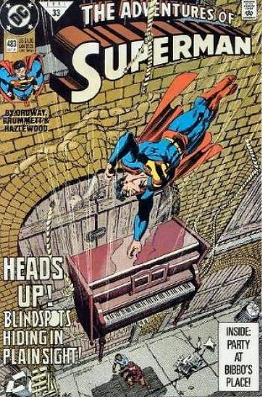 Cover of Adventures of Superman (Vol 1) #483. One of 250,000 Vintage American Comics on sale from Krypton!