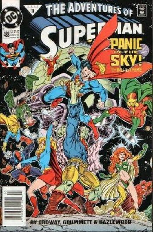 Cover of Adventures of Superman (Vol 1) #488. One of 250,000 Vintage American Comics on sale from Krypton!