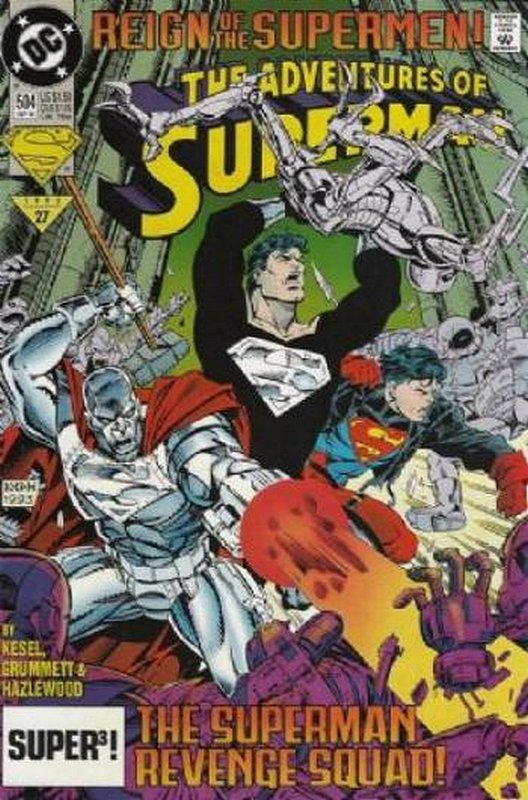 Cover of Adventures of Superman (Vol 1) #504. One of 250,000 Vintage American Comics on sale from Krypton!