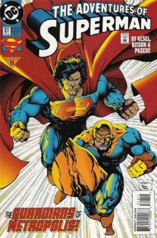 Cover of Adventures of Superman (Vol 1) #511. One of 250,000 Vintage American Comics on sale from Krypton!