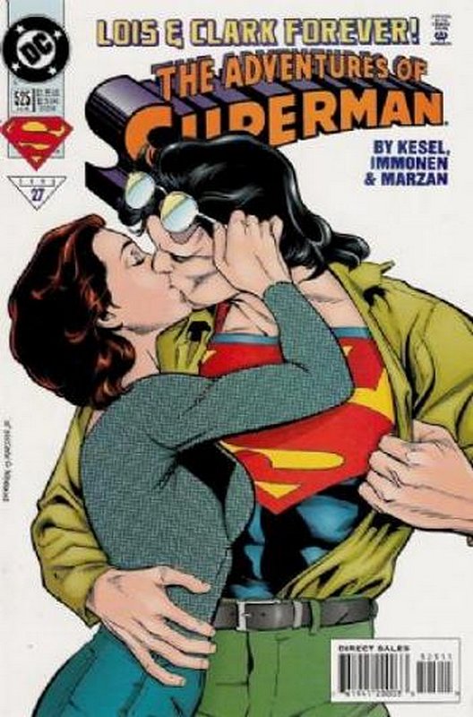 Cover of Adventures of Superman (Vol 1) #525. One of 250,000 Vintage American Comics on sale from Krypton!