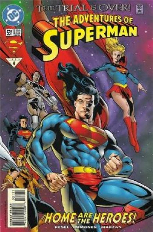 Cover of Adventures of Superman (Vol 1) #531. One of 250,000 Vintage American Comics on sale from Krypton!