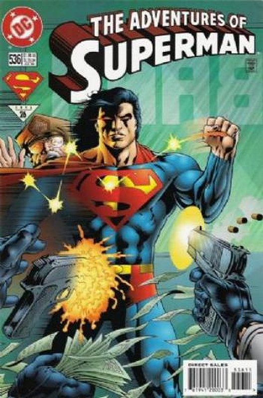 Cover of Adventures of Superman (Vol 1) #536. One of 250,000 Vintage American Comics on sale from Krypton!
