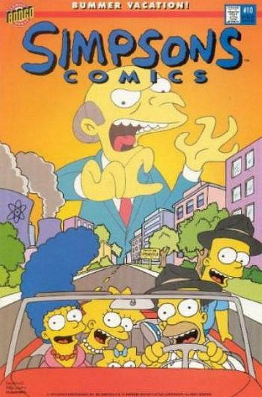 Cover of Simpsons Comics #10. One of 250,000 Vintage American Comics on sale from Krypton!