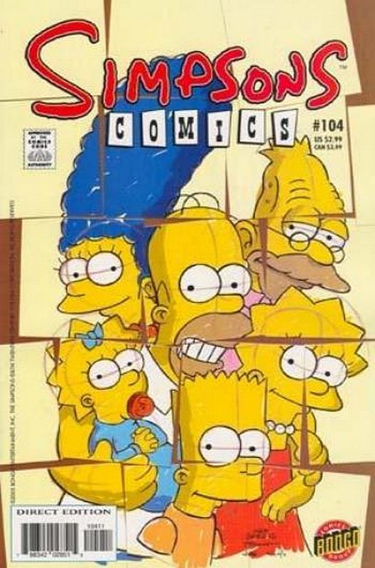 Cover of Simpsons Comics #104. One of 250,000 Vintage American Comics on sale from Krypton!