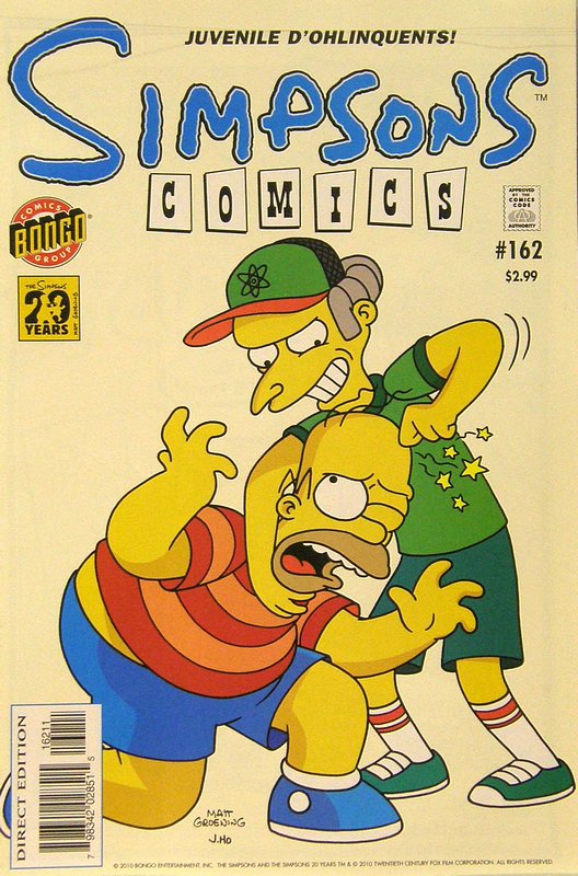 Cover of Simpsons Comics #162. One of 250,000 Vintage American Comics on sale from Krypton!