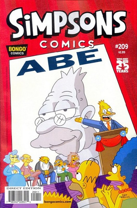 Cover of Simpsons Comics #209. One of 250,000 Vintage American Comics on sale from Krypton!