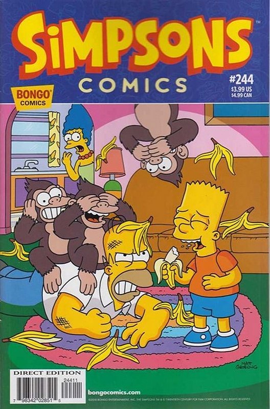 Cover of Simpsons Comics #244. One of 250,000 Vintage American Comics on sale from Krypton!