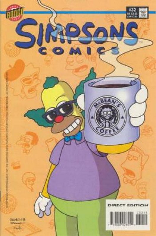 Cover of Simpsons Comics #32. One of 250,000 Vintage American Comics on sale from Krypton!