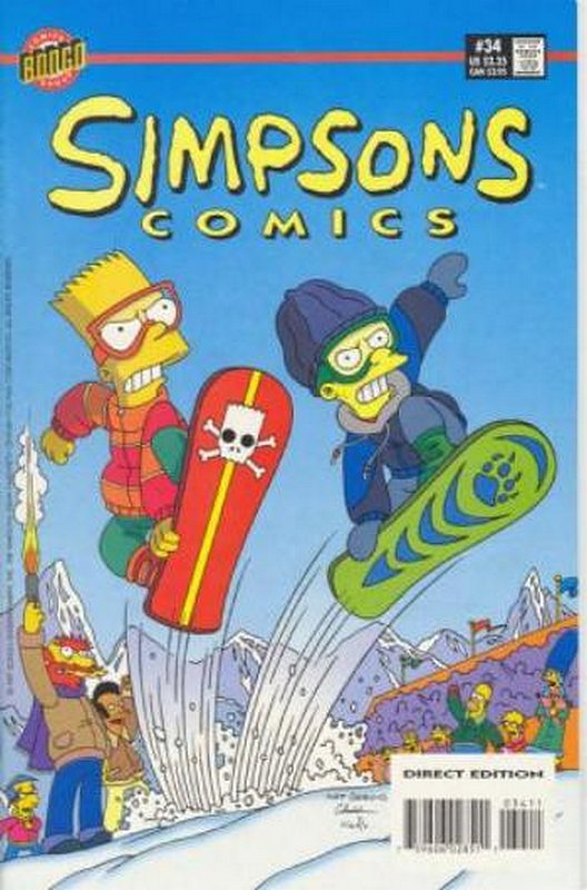 Cover of Simpsons Comics #34. One of 250,000 Vintage American Comics on sale from Krypton!