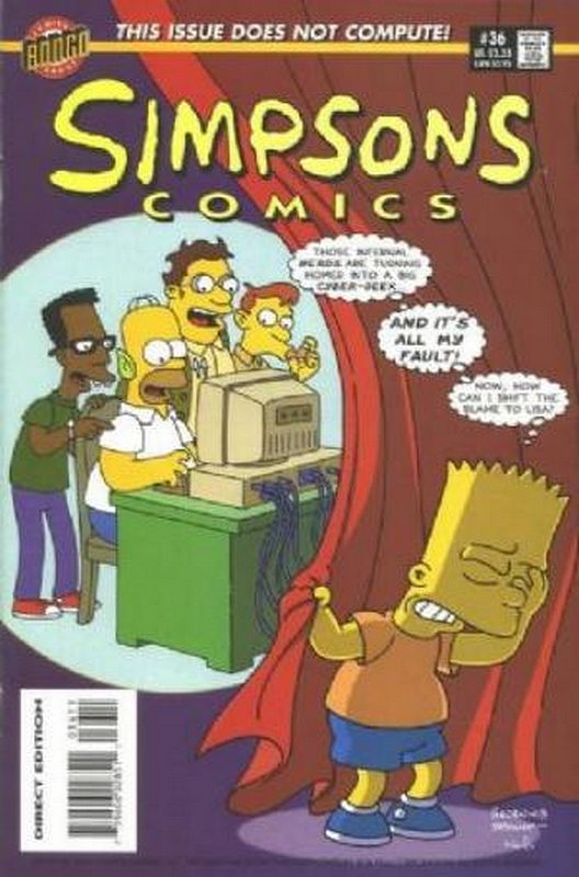 Cover of Simpsons Comics #36. One of 250,000 Vintage American Comics on sale from Krypton!