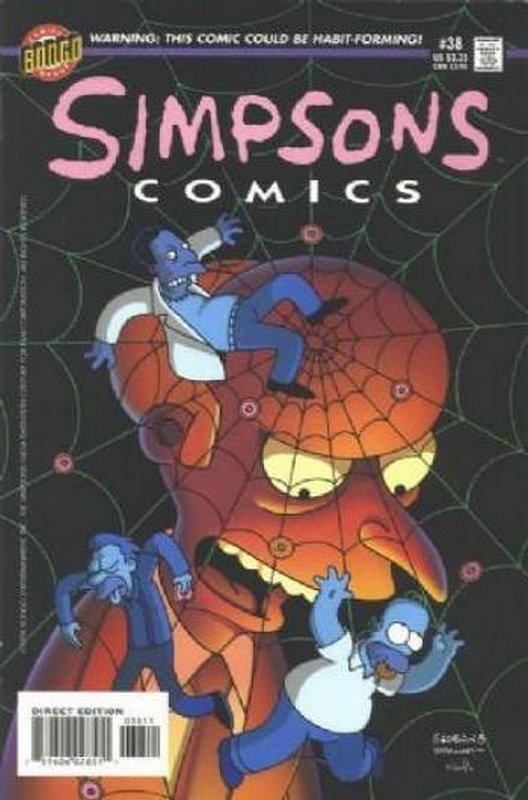 Cover of Simpsons Comics #38. One of 250,000 Vintage American Comics on sale from Krypton!