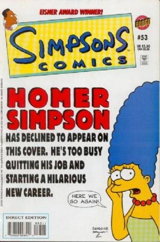 Cover of Simpsons Comics #53. One of 250,000 Vintage American Comics on sale from Krypton!