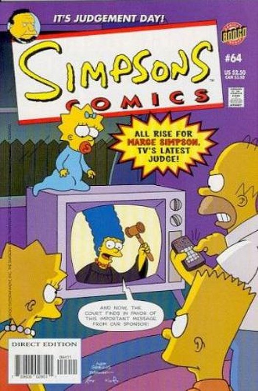 Cover of Simpsons Comics #64. One of 250,000 Vintage American Comics on sale from Krypton!