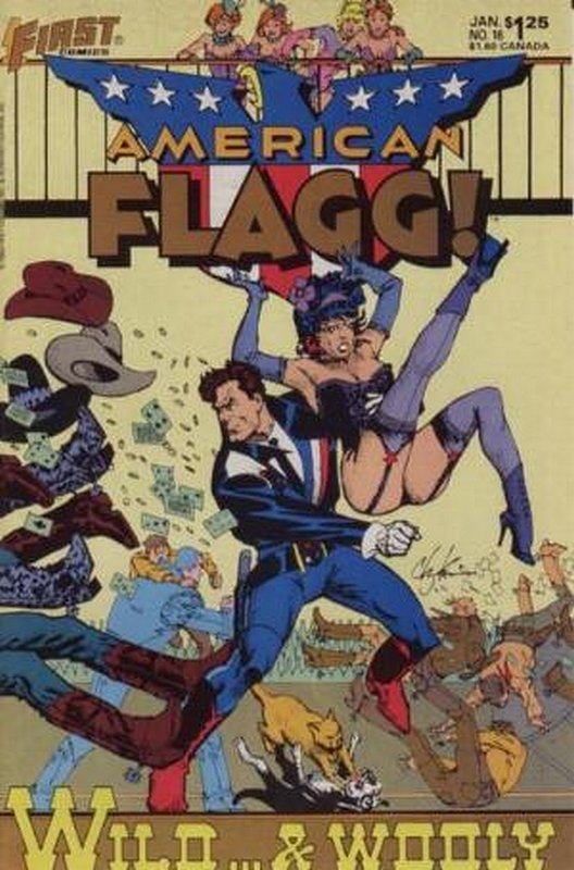 Cover of American Flagg! (Vol 1) #16. One of 250,000 Vintage American Comics on sale from Krypton!