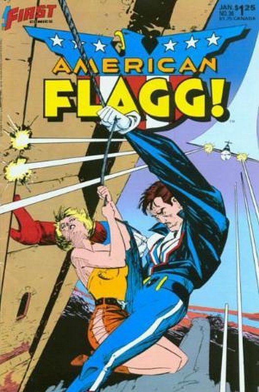 Cover of American Flagg! (Vol 1) #36. One of 250,000 Vintage American Comics on sale from Krypton!