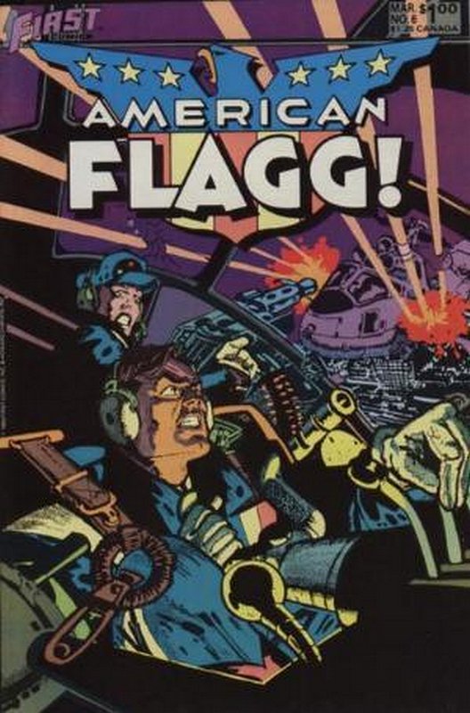 Cover of American Flagg! (Vol 1) #6. One of 250,000 Vintage American Comics on sale from Krypton!