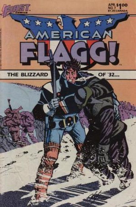 Cover of American Flagg! (Vol 1) #7. One of 250,000 Vintage American Comics on sale from Krypton!