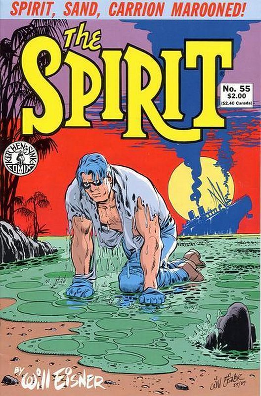 Cover of Spirit (Kitchen Sink) (Vol 1) #55. One of 250,000 Vintage American Comics on sale from Krypton!
