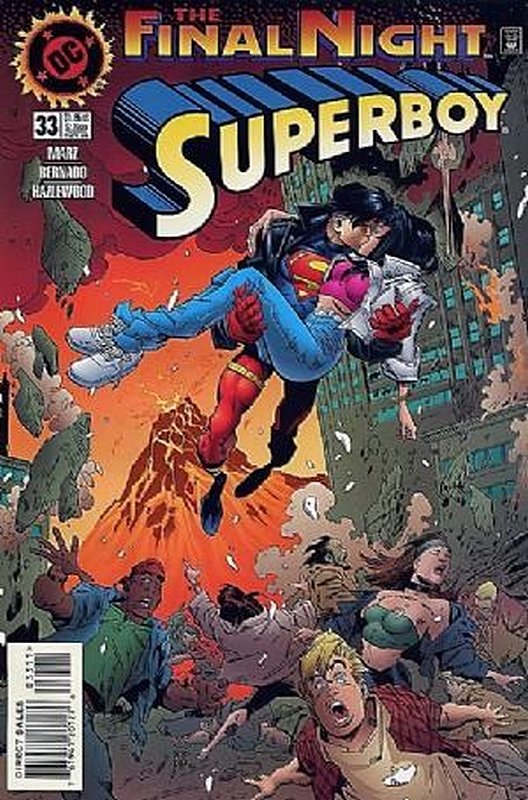 Cover of Superboy (Vol 3) #33. One of 250,000 Vintage American Comics on sale from Krypton!