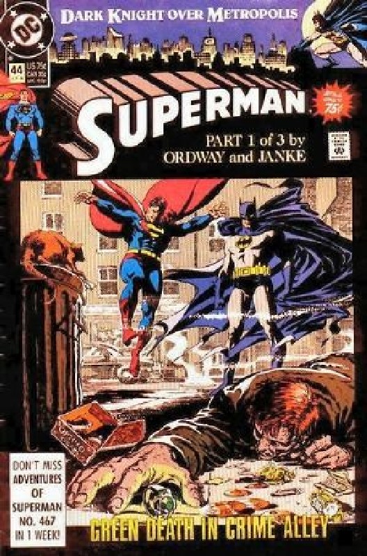 Cover of Superman (Vol 2) #44. One of 250,000 Vintage American Comics on sale from Krypton!