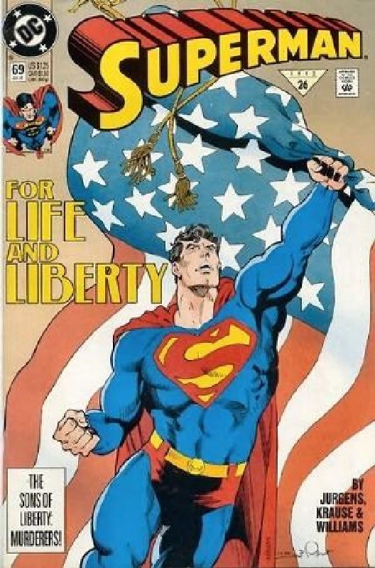 Cover of Superman (Vol 2) #69. One of 250,000 Vintage American Comics on sale from Krypton!