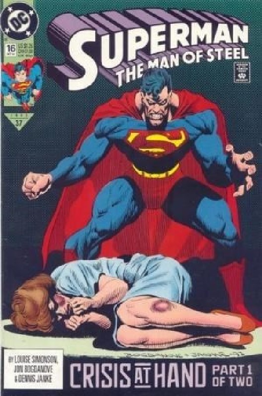 Cover of Superman: Man of Steel (Vol 1) #16. One of 250,000 Vintage American Comics on sale from Krypton!