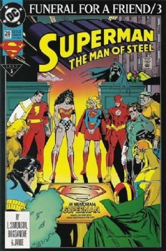 Cover of Superman: Man of Steel (Vol 1) #20. One of 250,000 Vintage American Comics on sale from Krypton!