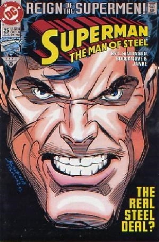 Cover of Superman: Man of Steel (Vol 1) #25. One of 250,000 Vintage American Comics on sale from Krypton!