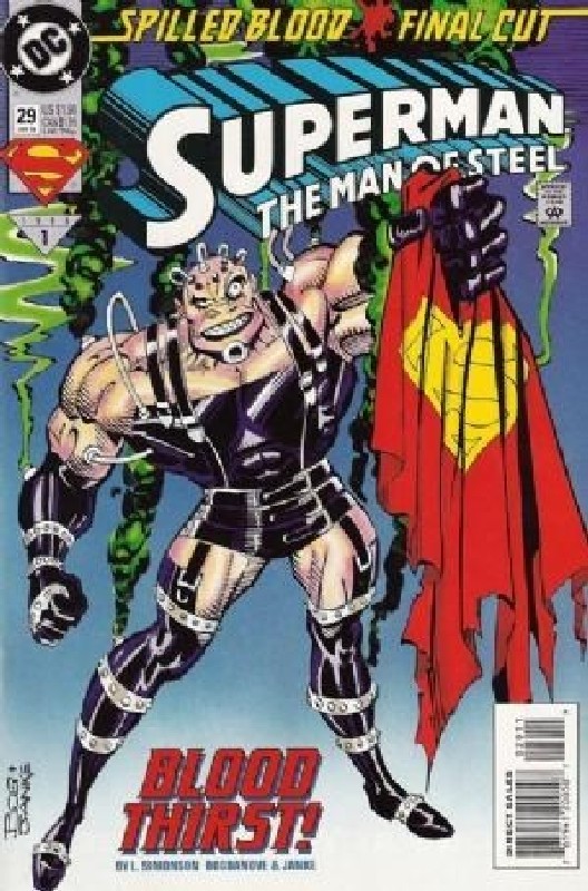 Cover of Superman: Man of Steel (Vol 1) #29. One of 250,000 Vintage American Comics on sale from Krypton!