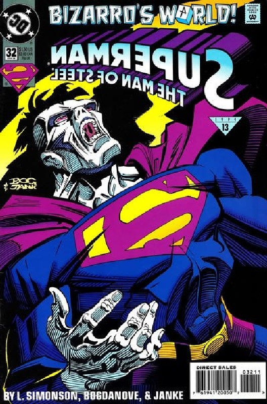 Cover of Superman: Man of Steel (Vol 1) #32. One of 250,000 Vintage American Comics on sale from Krypton!