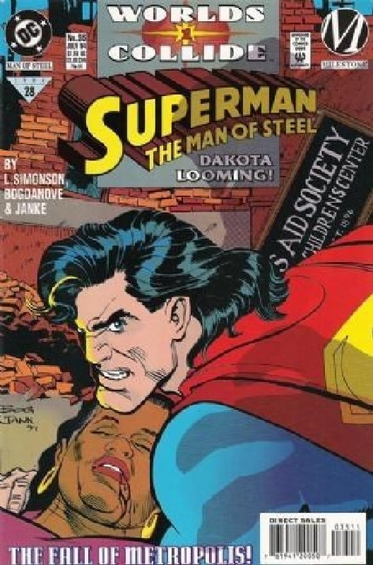 Cover of Superman: Man of Steel (Vol 1) #35. One of 250,000 Vintage American Comics on sale from Krypton!