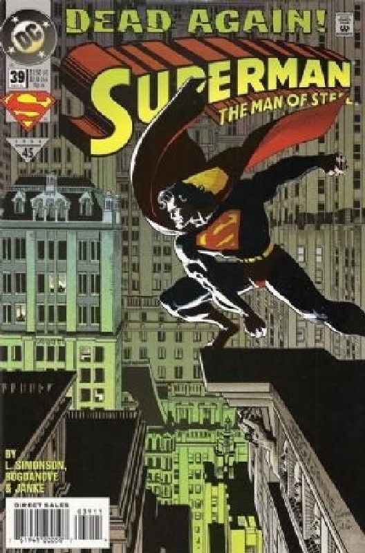 Cover of Superman: Man of Steel (Vol 1) #39. One of 250,000 Vintage American Comics on sale from Krypton!