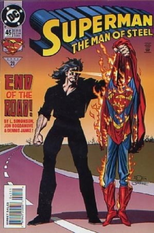 Cover of Superman: Man of Steel (Vol 1) #45. One of 250,000 Vintage American Comics on sale from Krypton!