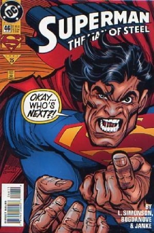 Cover of Superman: Man of Steel (Vol 1) #46. One of 250,000 Vintage American Comics on sale from Krypton!
