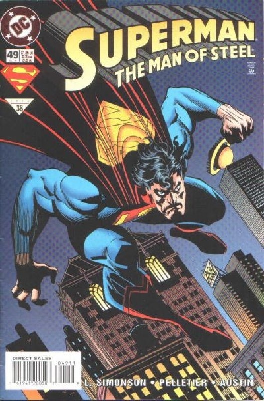 Cover of Superman: Man of Steel (Vol 1) #49. One of 250,000 Vintage American Comics on sale from Krypton!