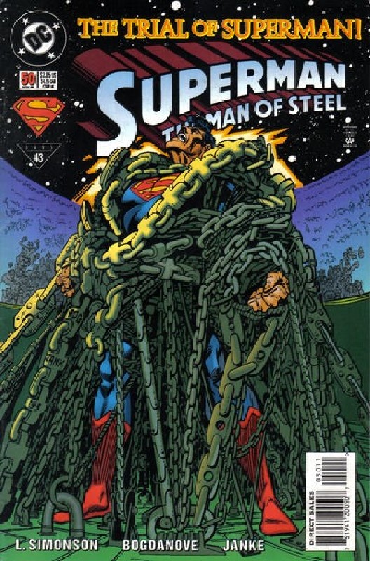 Cover of Superman: Man of Steel (Vol 1) #50. One of 250,000 Vintage American Comics on sale from Krypton!