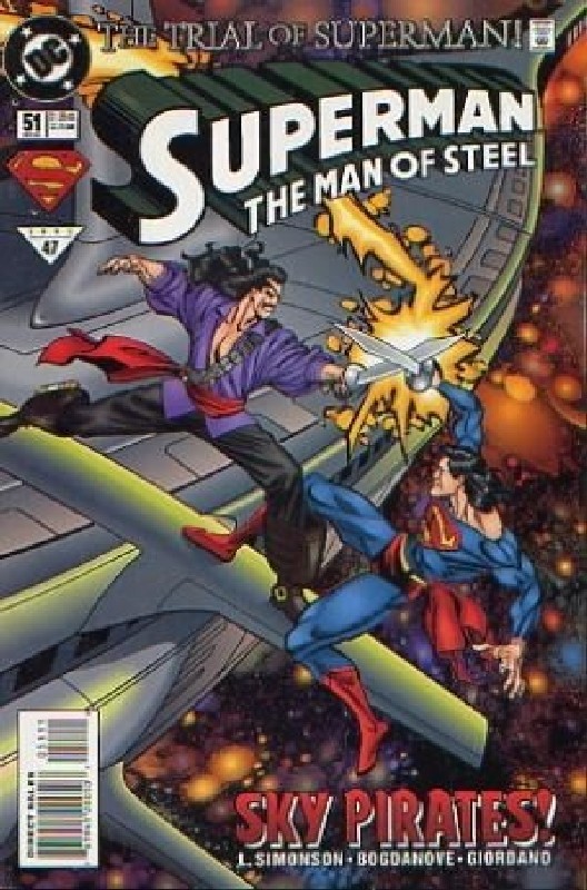 Cover of Superman: Man of Steel (Vol 1) #51. One of 250,000 Vintage American Comics on sale from Krypton!