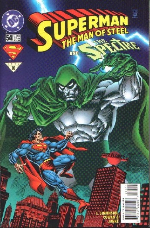 Cover of Superman: Man of Steel (Vol 1) #54. One of 250,000 Vintage American Comics on sale from Krypton!