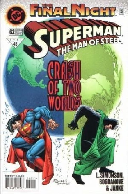 Cover of Superman: Man of Steel (Vol 1) #62. One of 250,000 Vintage American Comics on sale from Krypton!