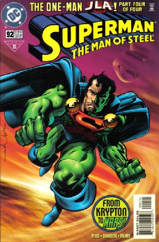 Cover of Superman: Man of Steel (Vol 1) #92. One of 250,000 Vintage American Comics on sale from Krypton!