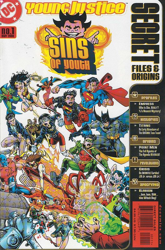 Cover of Young Justice: Sins of Youth Secret Files #1. One of 250,000 Vintage American Comics on sale from Krypton!
